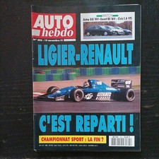 Auto hebdo 805 VW Corrado VR6 Opel Astra GSi 16V ford escort rs 2.0 honda civic 