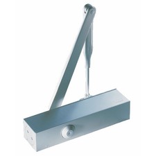 Ferme-porte bras compas - temporisé - freinage ouverture - argent - TS 83 DORMA