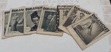 Revues anciennes LES DIMANCHES DE LA FEMME 1936 x 2 - 1938 x 2 - 1939 x 3 modes