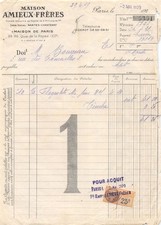 19-0417   1929 MAISON AMIEUX FRERES A PARIS - M. BOURREAU
