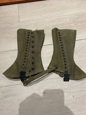 PAIRE DE GUETRES EN TOILE