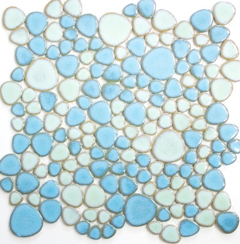 Mosaïque céramique galets - céramique,