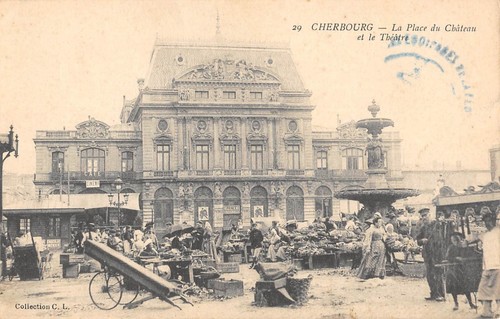 Cpa cherbourg la place - cpa,