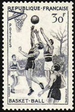 FRANCE STAMP TIMBRE YVERT N° 1072 " SPORT BASKET-BALL 30F " NEUF xx TTB