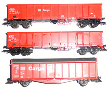 Lot FLEISCHMANN WAGONS Bogies TOMBEREAU DB CARGO Train électrique HO