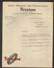 CLERMONT-FERRAND (63) Dépot Régional des PNEUMATIQUE "FIRESTONE" en 1930