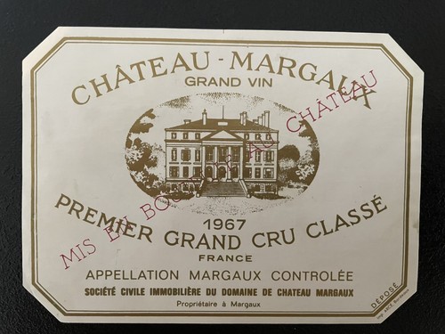 étiquette château margaux - Étiquette,