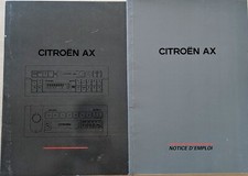 Notice d'emploi Citroën AX