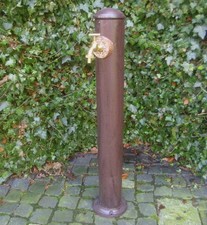 FONTAINE SUR PIED COLONNE FONTAINE FONTE MÉTAL JARDIN STYLE ANCIEN POMPE NEUF