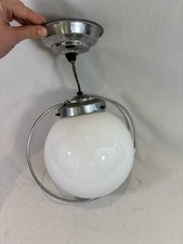 Ancien Lustre En Opaline