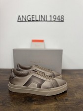 Santoni sneaker cuir marron - en,