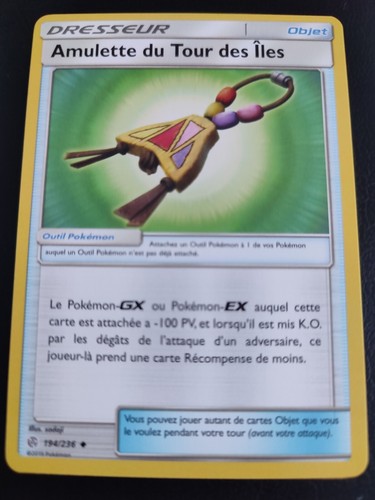 Carte pokémon amulette - carte,