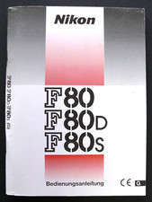 MODE D'EMPLOI / INSTRUCTIONS FOR USE - NIKON F80 / F80D / F80S - EN BON ETAT