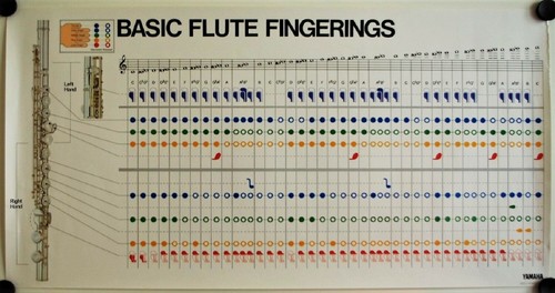 Affiche tablature basic - tablature, flute
