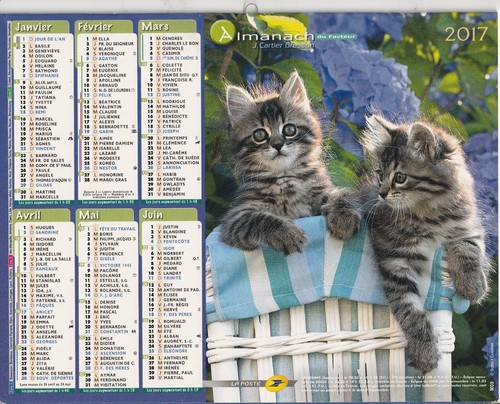 Almanach facteur 2017 - almanach, du