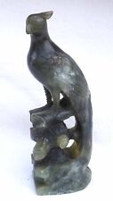 Chinese Carved Serpentine Stone Phoenix Figure Qing 20th Century