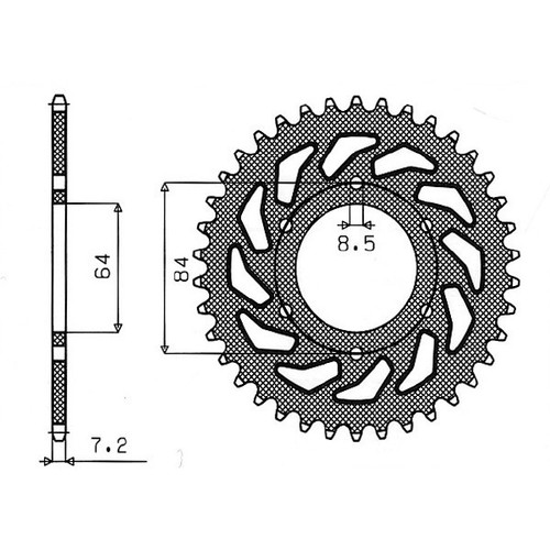 Couronne acier 428 - p, z