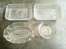 Lot de 4 Ramequins DURALEX en verre transparent Vintage