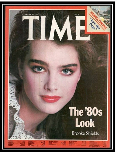Brooke shields time couverture - brooke,