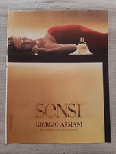 Publicité papier Parfum. G. Armani - Sensi de 2002 - Perfume Ad