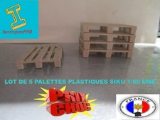 LOT DE 5 PALETTES EN PLASTIQUE