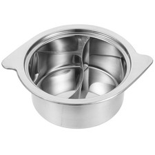 Pot multifonctionnel en acier inoxydable, Pot Anti-brûlure, Pot épais 1 pièce