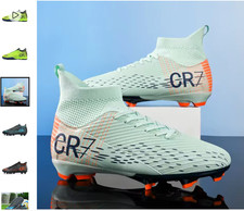 CHAUSSURES DE FOOTBALL CR7 CRISTIANO RONALDO CRAMPONS HOMME ENFANT BASKET SPORT