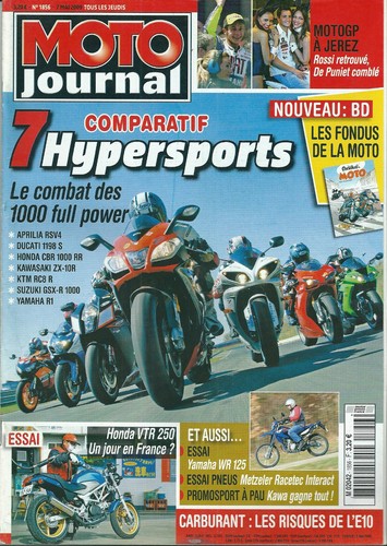 Moto journal 1856 honda vtr - #,