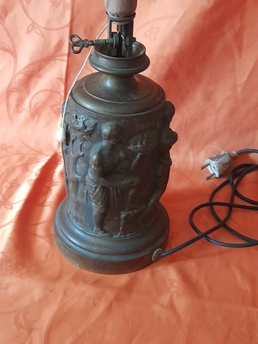 Ancien pied lampe - en, bronze