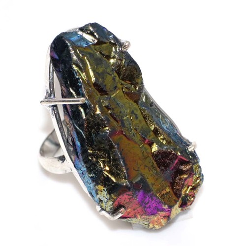 Bague artisanale plaquée - bague,