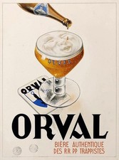 AFFICHE  POSTER   ORVAL BIERE