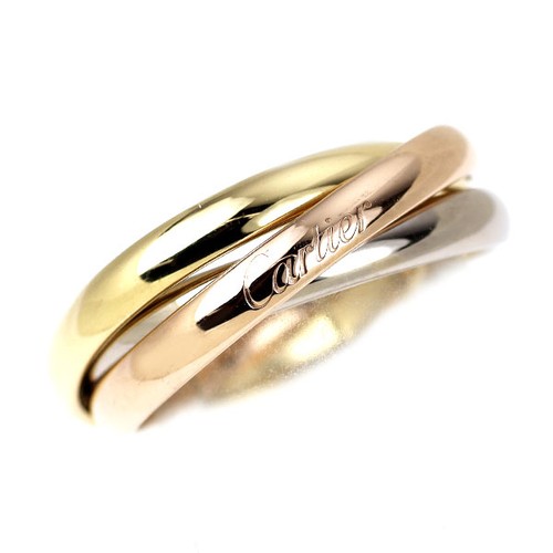 Bague cartier k18yg - bague, k18yg/wg/pg