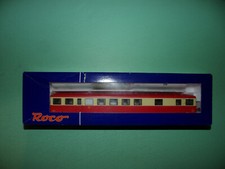 ROCO remorque d'autorail XR BD DECAUVILLE + éclairage rouge/crème 45691 NEUF (b)