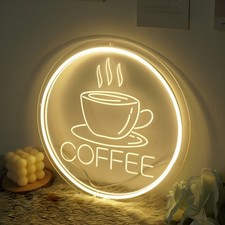 Café led néon panneau - led,