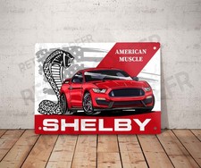 Plaque métal vintage Shelby