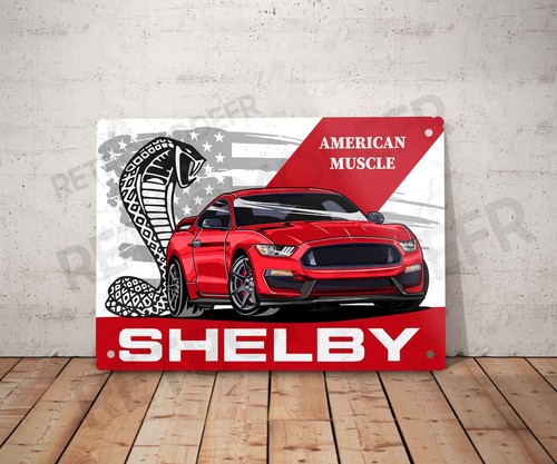 Plaque métal vintage shelby - métal,