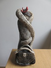 CERAMIQUE RAKU STATUE DE FEMME