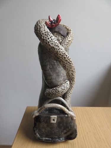 Ceramique raku statue - ceramique, de