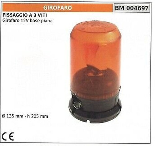 Girophare 12v base plate - 12v,