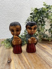 Sculptures religieuses en Bois Austin Productions Angelots Musiciens - Année 60