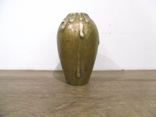 Ancien vase bronze signé - ancien,