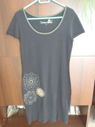 Robe noire lainage fin - noire,