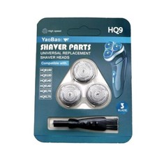 3x Pièce de rechange Rasoir