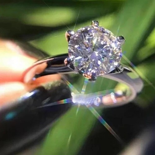 2ct coupe ronde véritable - 2ct,