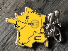 PIN PINS TOUR DE FRANCE VÉLO BICI 1999 JAUNE ARGENT ARTHUS BERTRAND