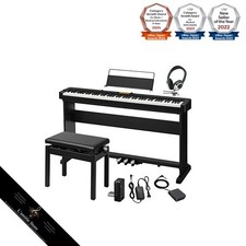 Piano numérique CASIO CDP-S300 avec support dédié casque avec 3 pédales et