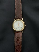 RARE MONTRE HOMME JUNGHANS ALARM MELODY A QUARTZ PLAQUÉE OR GERMAIN MADE