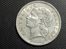 pièce monnaie française 5 francs 1949 a lavrille