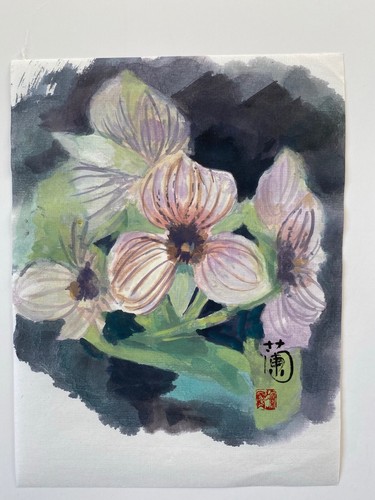 Original flower orchid brush