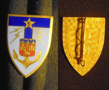 INSIGNE MILITAIRE – TRANSMISSIONS 5° REGION MILITAIRE -DRAGO ROMAINVILLE- G 1053